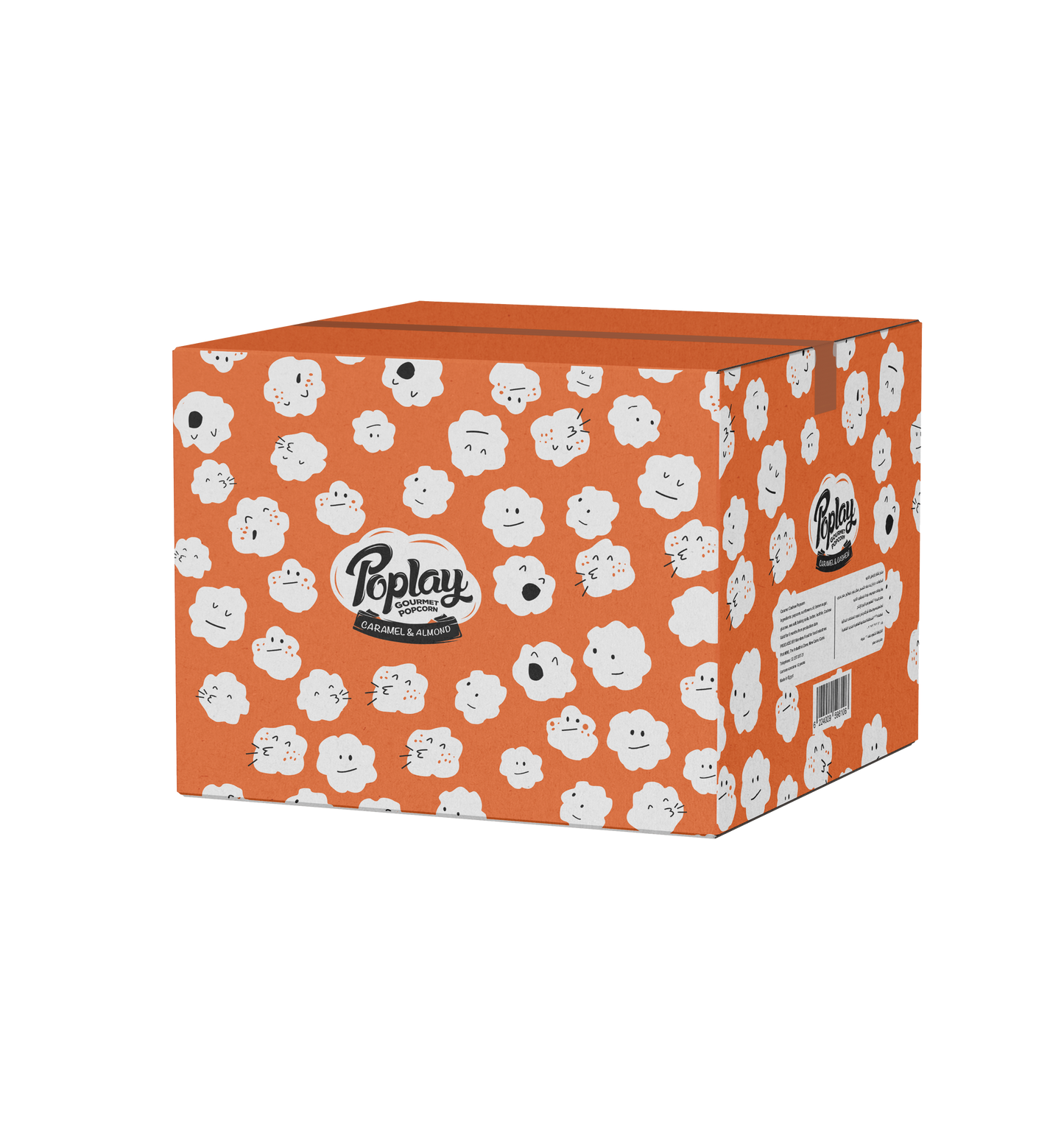 POPLAY Caramel & Almond Popcorn Box – 12 Pack Box