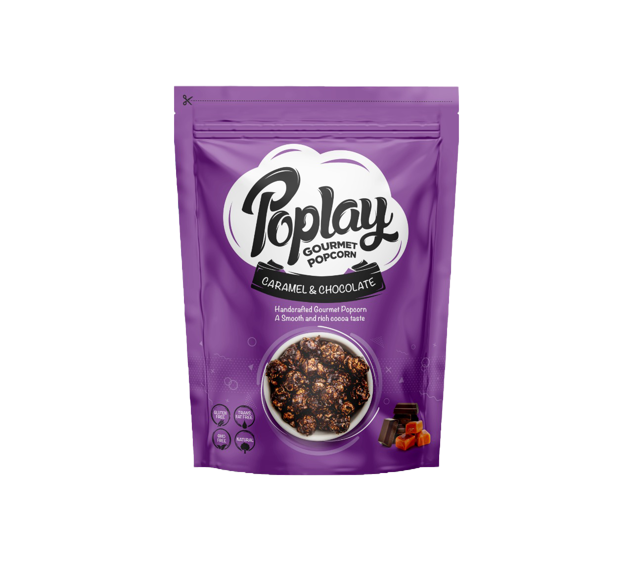 POPLAY Caramel Popcorn With Chocolate