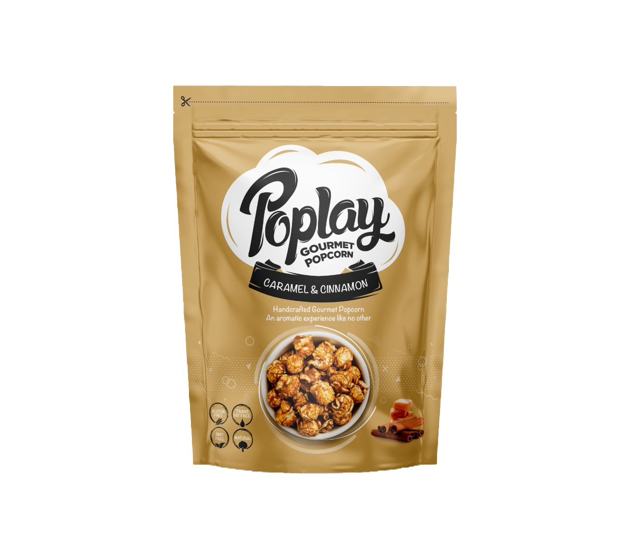 POPLAY Caramel Popcorn With Cinnamon