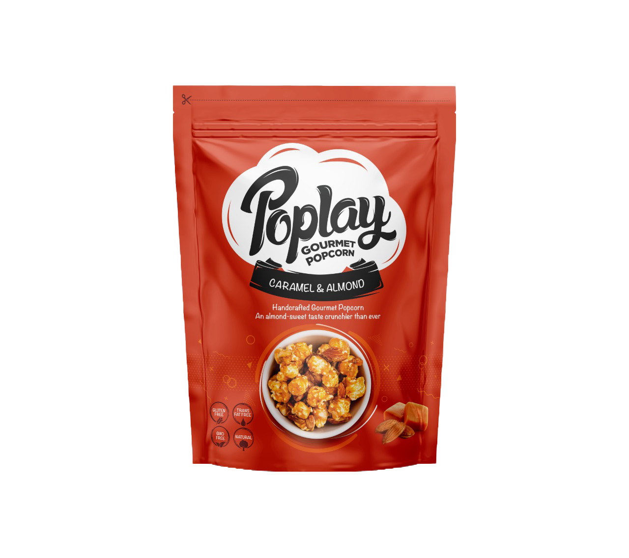 POPLAY Caramel Popcorn With Almond