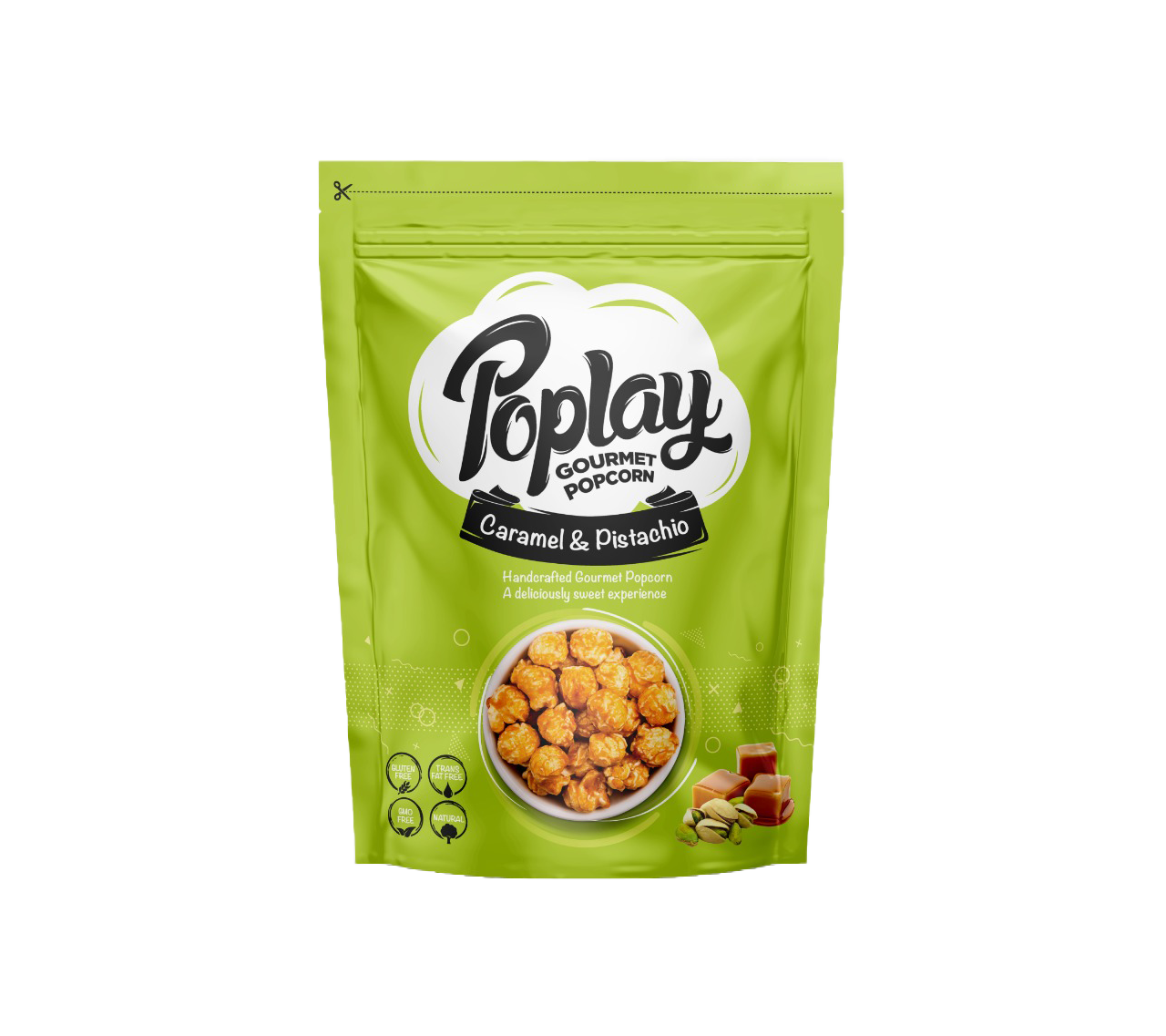 POPLAY Caramel Popcorn With Pistachio